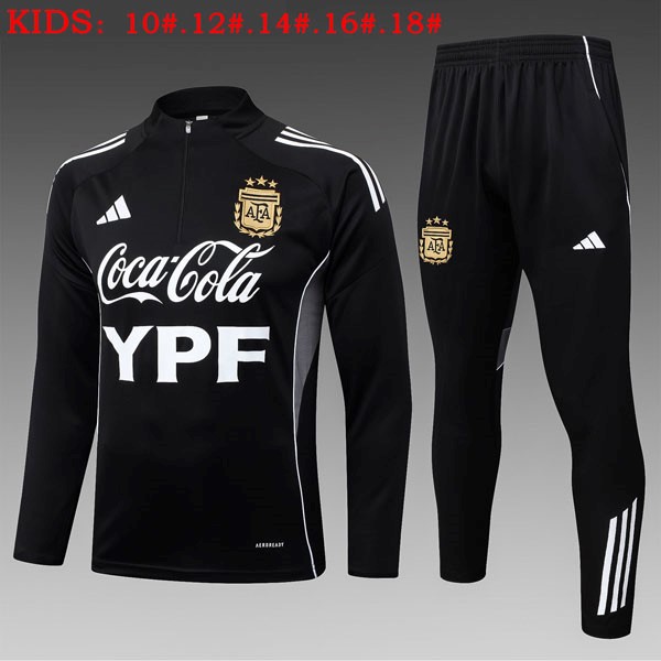 Ninos Sudadera De Training Argentina 2025-2026 Negro 5